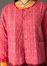 “Kerala” reversible checked organic cotton jacket (parrot red L)