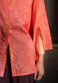 “Lily” woven organic cotton tunic - water lily