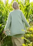 Strickjacke „Sigfride“ aus Bio-/Recycling-Baumwolle (frostgrün M)