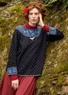 “Maria” organic/recycled cotton sweater (black M)