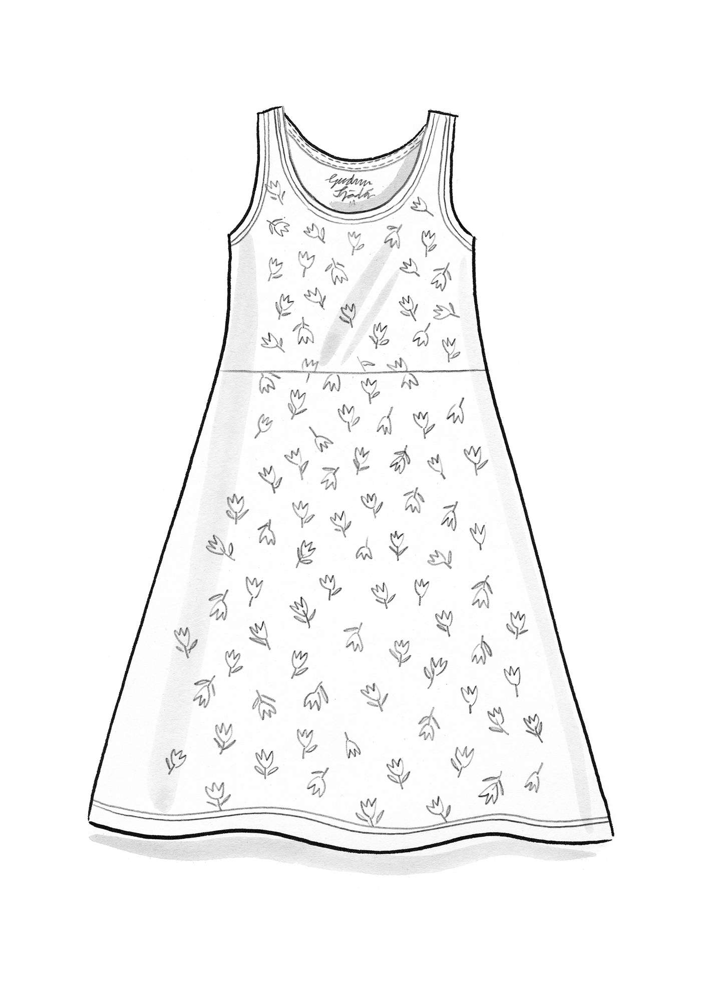  Adena  lyocell/elastane jersey dress indigo/patterned