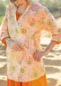 “Cumulus” woven-cotton kimono (light sand XL)