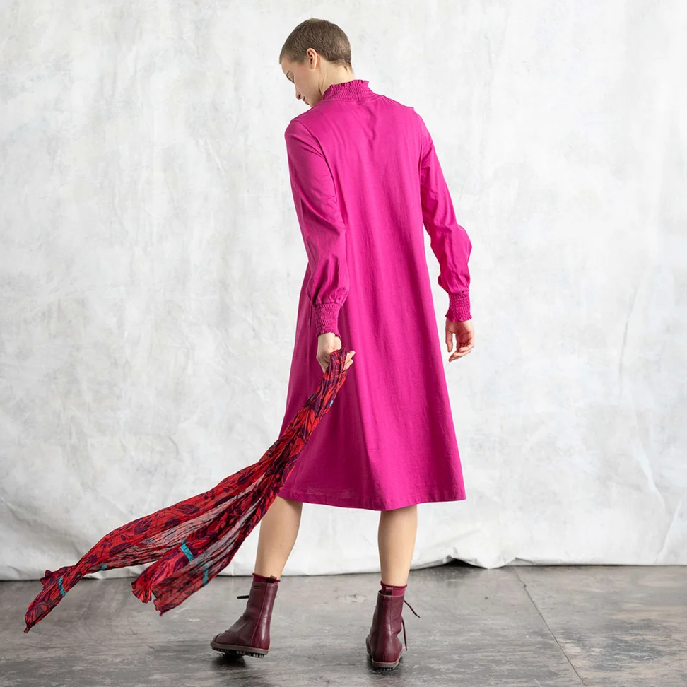 Robe en jersey de coton biologique - cerise