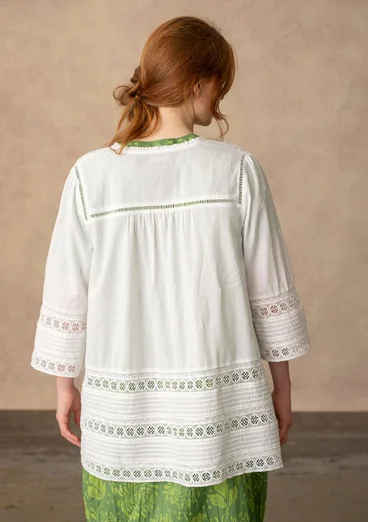 Tunika «Haiku» i økologisk bomull - halvbleket