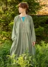 “Ottilia” woven organic cotton dress (dark natural S)