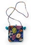 “Web” bag made of cotton/linen indigo blue thumbnail