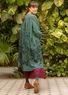 Robe "Autumn" en lin tissé (vert opale S)