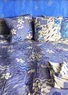 “Drömmar” organic cotton quilted cushion cover (dark lavender One Size)