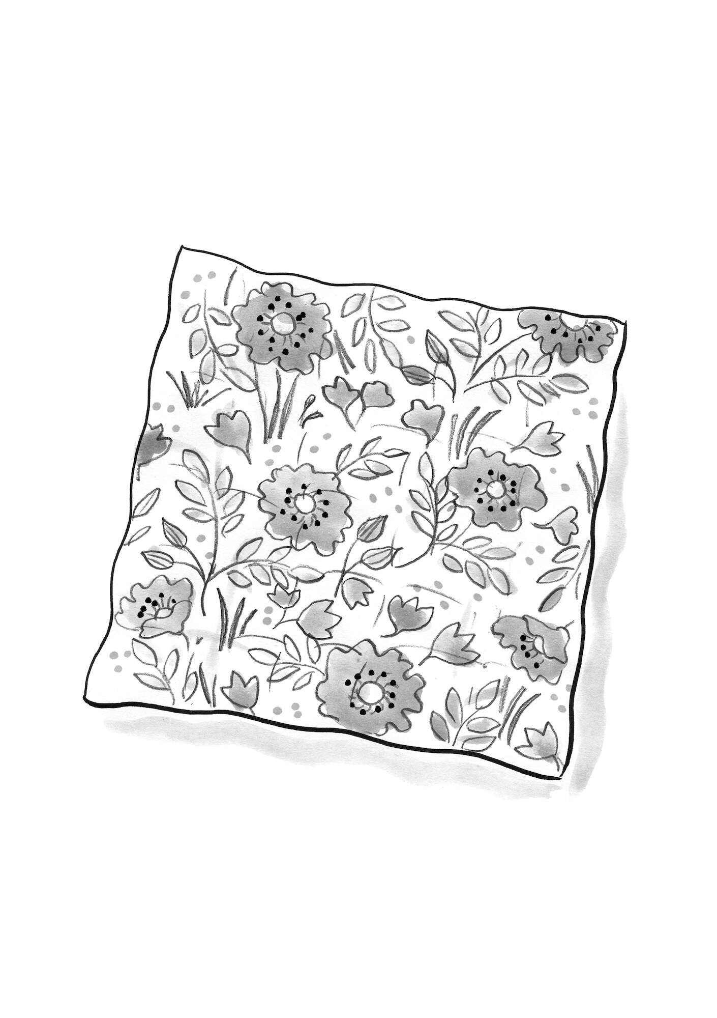 “Primavera” organic cotton seat pad chilli