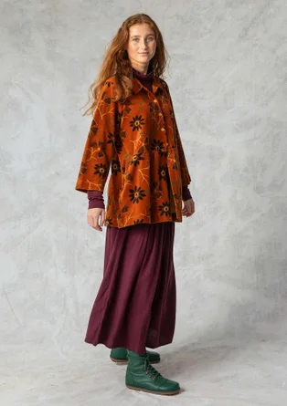 Veloursjacke „Paraguay“ aus Bio-Baumwolle/Recycling-Polyester - bernstein