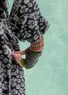 “Saga” recycled wool fingerless gloves (dark ash grey One Size)