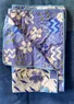 “Drömmar” organic cotton single bedspread (dark lavender One Size)