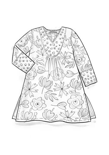 “Cikoria” woven organic cotton tunic - asparagus