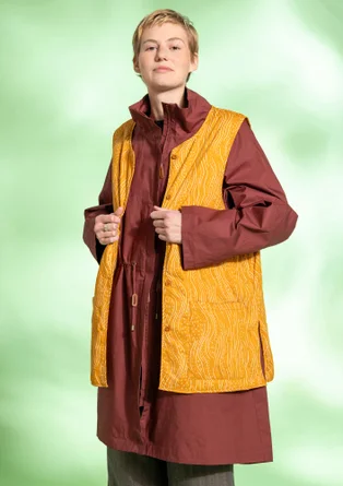 “Madison” parka in organic cotton - beetroot