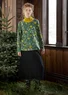 “Fyrverkeri” jersey top in organic cotton/modal (dark green M)