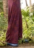 Pantalon "Harriet" en jersey de lyocell/élasthanne (aubergine XS)