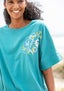 Shirt „Fire Lily“ aus Bio-Baumwolle aqua thumbnail
