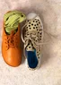 “Cordelia” fabric sneakers (dark natural/patterned 36)