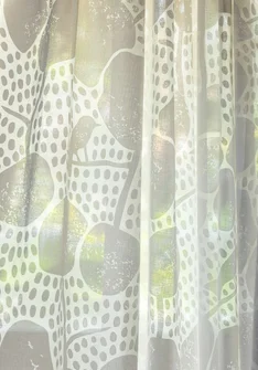 Gardine „Galapagos“ aus Bio-Baumwolle - weiß