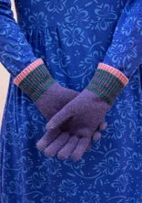 Gants en laine d’agneau - lilas orageux/chiné