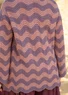 Trui "Rose" van gerecycled katoen (mauve/gestreept XL)
