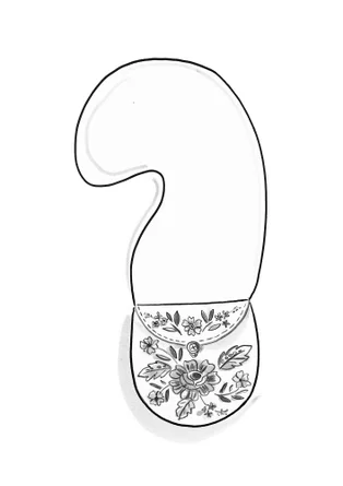 “Nome” wool bag - black