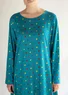 Gepunktetes Jerseykleid „1964“ aus Baumwolle/Modal (türkis L)