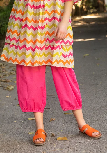 Woven organic cotton trousers - flox