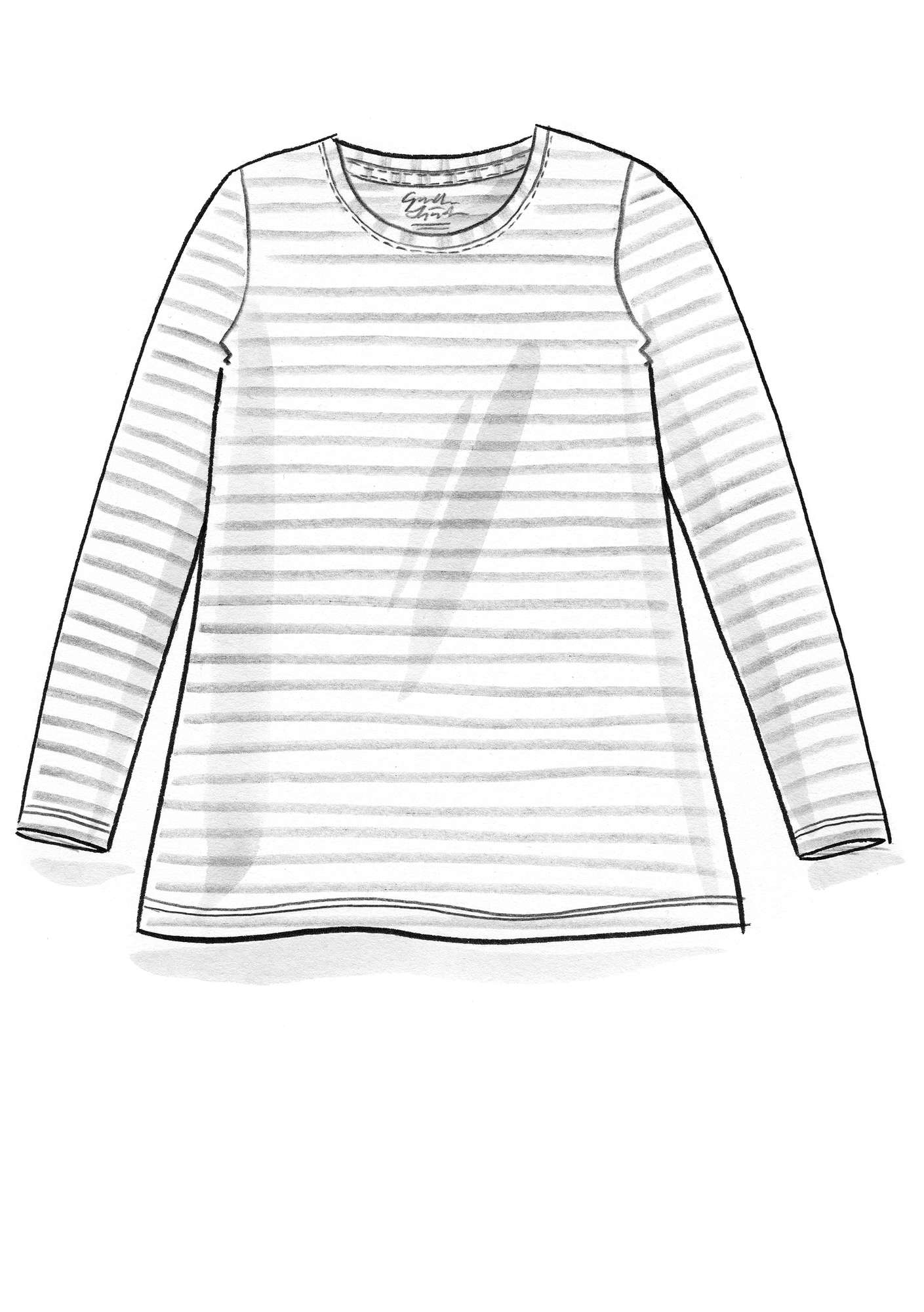 Basic-Streifenshirt aus Öko-Baumwolle