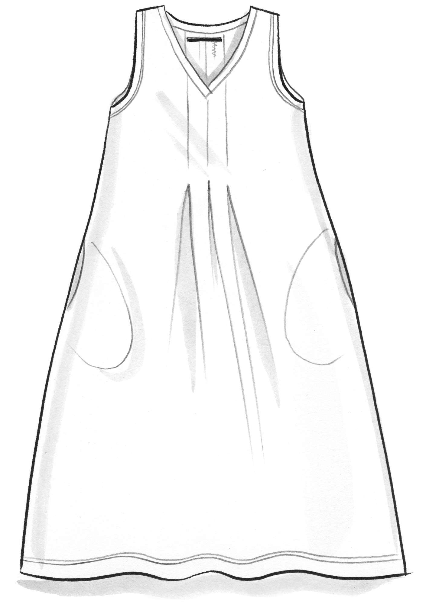 Tricot jurk van biologisch katoen/modal