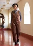 Cordhose aus Bio-Baumwolle/Elasthan (kastanie L)
