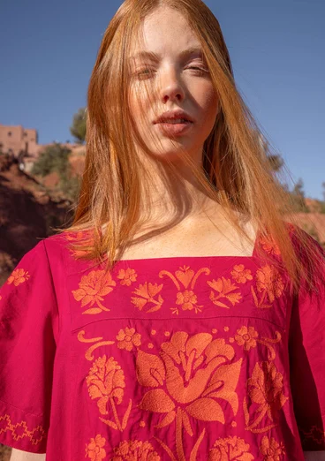 “Patricia” organic cotton tunic - cyklamen