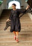 Tricot jurk van biologisch katoen/modal zwart thumbnail