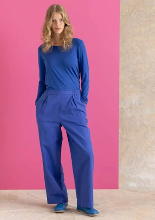 Webhose „Esme“ aus Baumwolle/Leinen - lupine