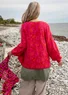 Strickjacke „Bohuslän“ aus Bio-/Recycling-Baumwolle (rosenholz XL)