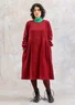Velourskleid „Cornus“ aus Bio-Baumwolle/Recycling-Polyester (achatrot M)