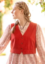 Weste „Stina“ aus Bio-Baumwollgewebe - kupfer