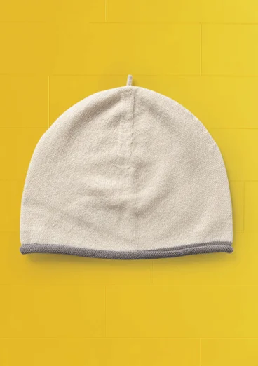 “Rainbow” hat in cotton, wool or cotton/wool - undyed