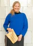 Solid-colored top in organic cotton (klein blue S)
