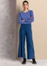 Pantalon en jersey de lyocell/élasthanne (bleu indigo M)