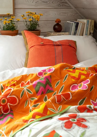 “Drömmar” organic cotton single bedspread - rowan