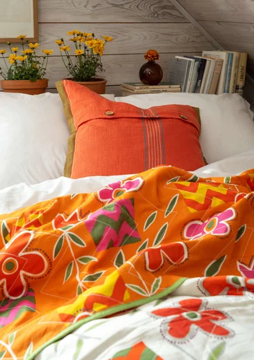 “Drömmar” organic cotton single bedspread - rowan
