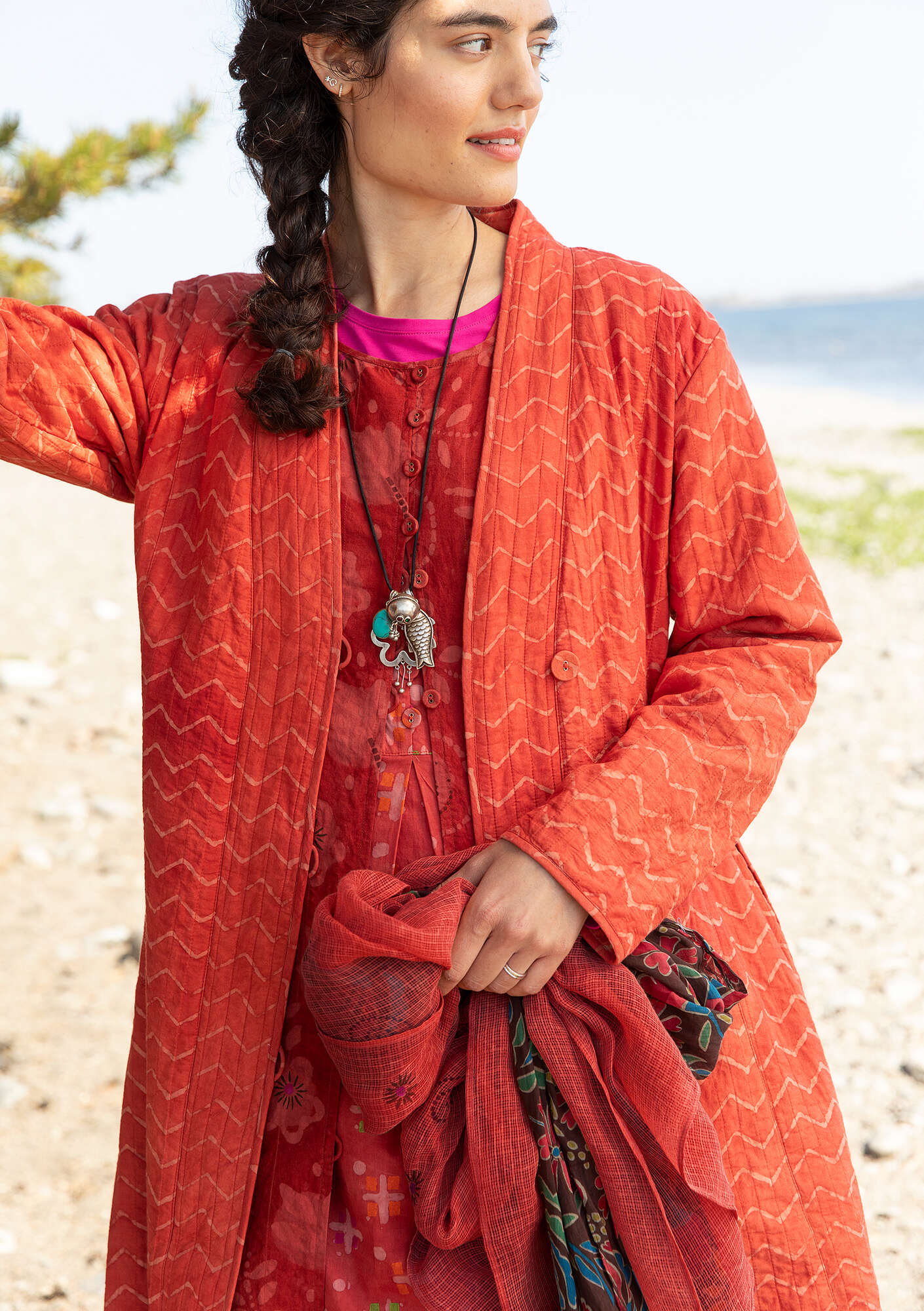 Kavita organic cotton reversible coat gudrunsjoden