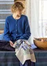 “Taiga” organic cotton tea towel (midnight blue One Size)