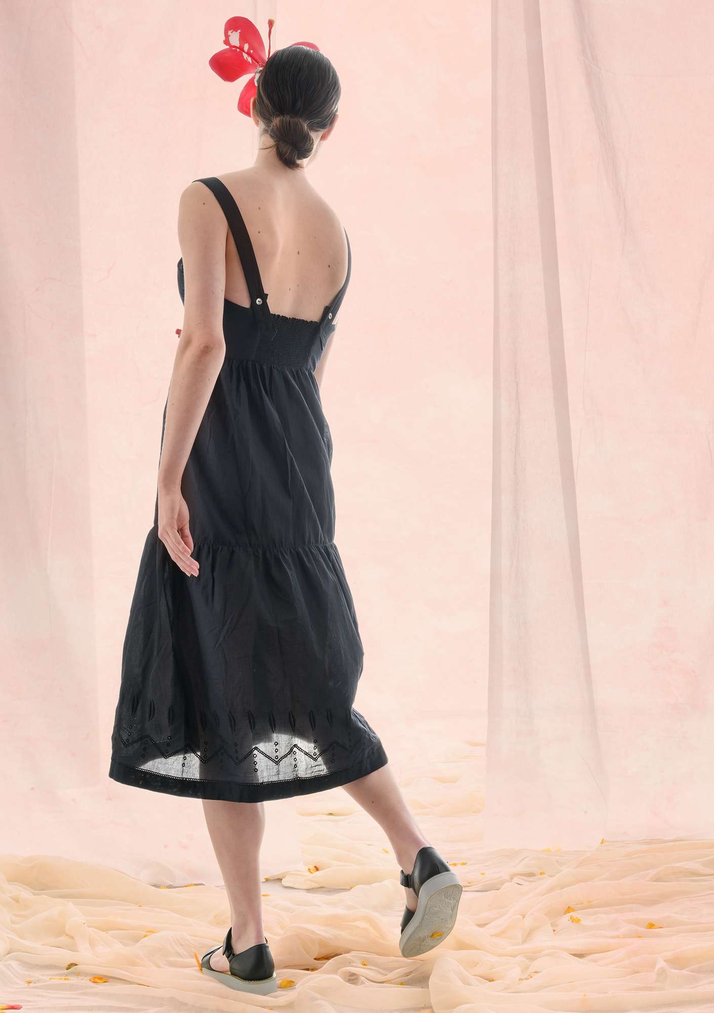 Kleid „Fantasia“ aus Öko-Baumwolle schwarz thumbnail