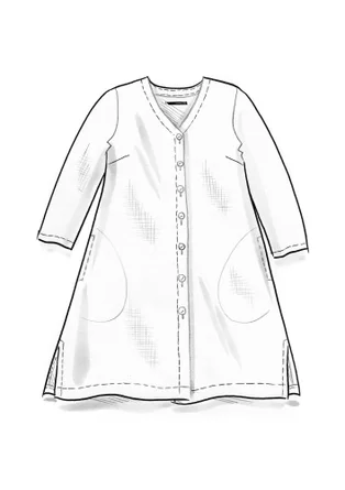 Blouse en lin tissé - prune