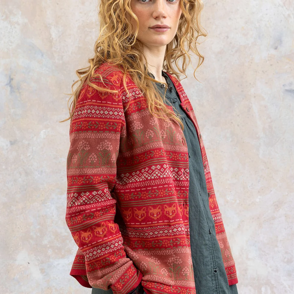 Vest "Canwood" van biologisch/gerecycled katoen - veenbes