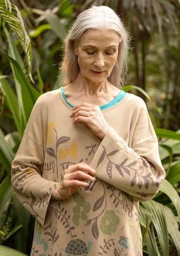 Pull "Mockingbird" en coton biologique/recyclé - naturel foncé