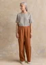 “Esme” woven organic cotton/linen trousers (acorn XL)