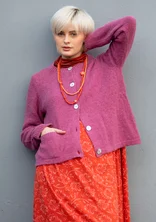 Strickjacke aus Alpakawollgemisch - erika